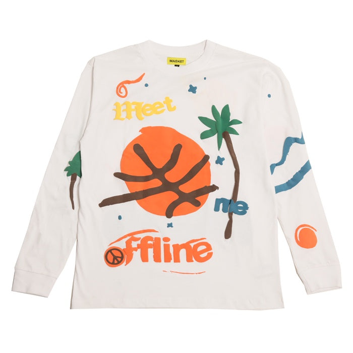 Market Meet Me Offline Longsleeve Tshirt White