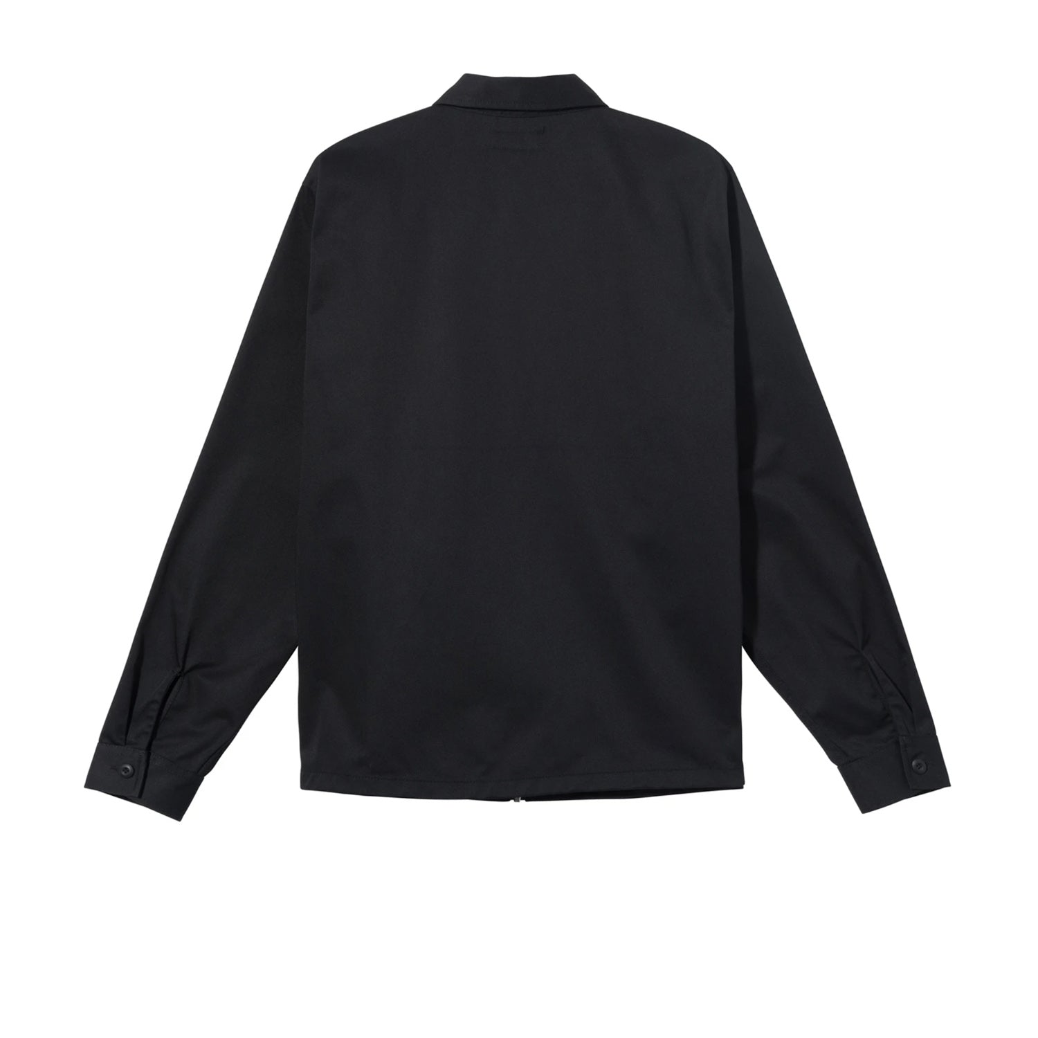 Stussy Zip Up Work LS Shirt Black