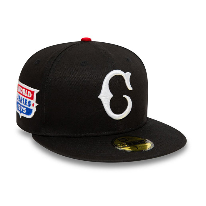 New Era Cincinnati Reds Cooperstown Patch Black 59Fifty Cap