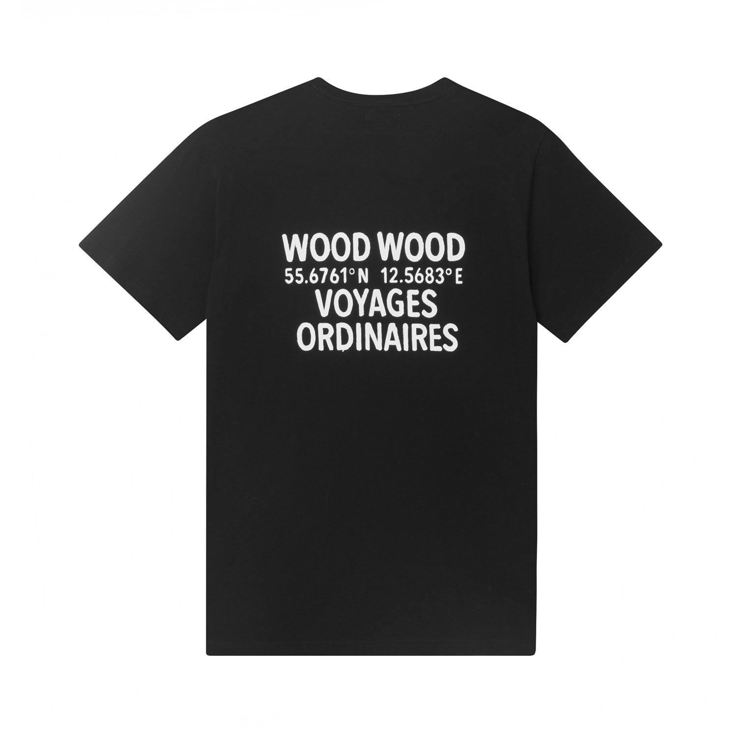 WOOD WOOD Voyages T shirt Black