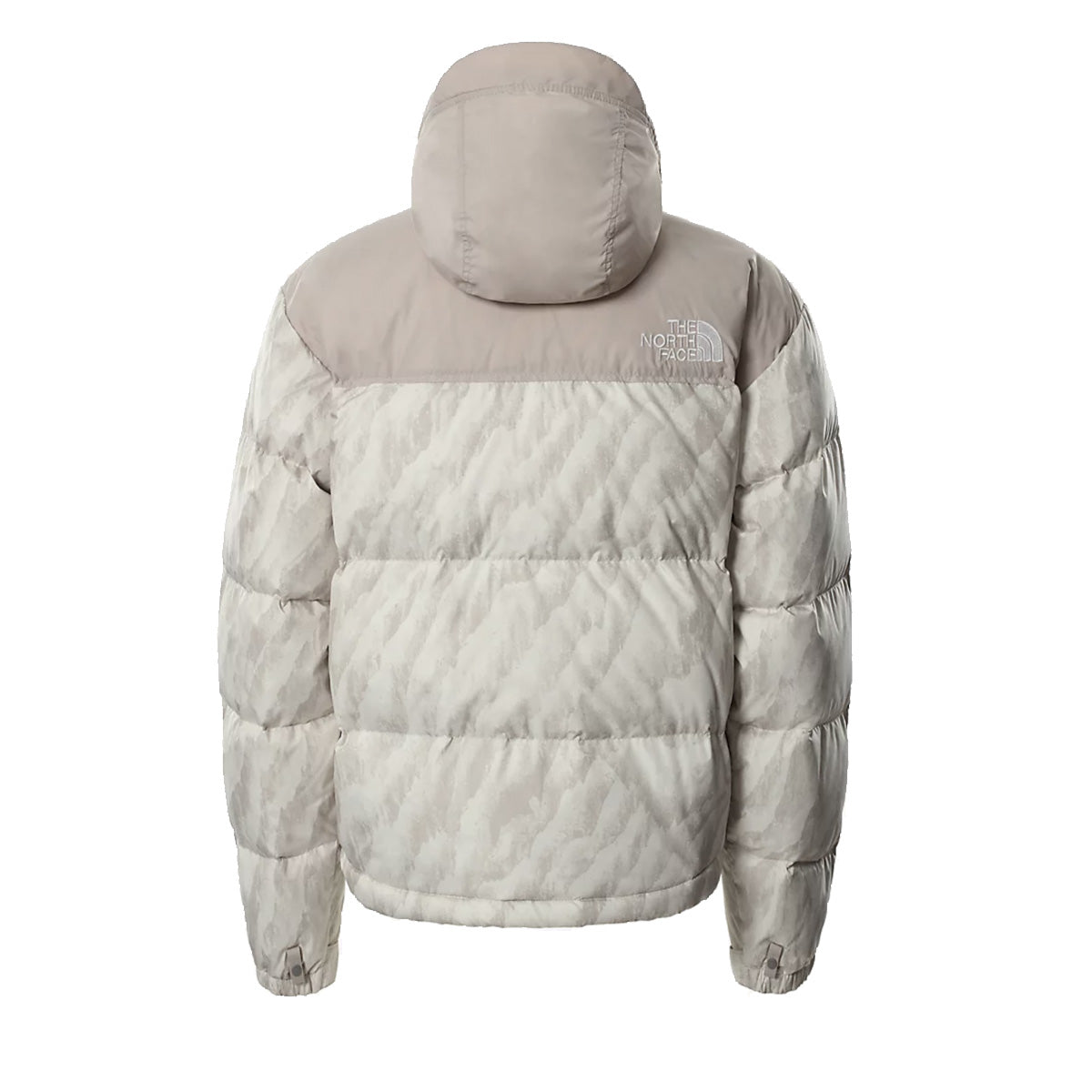 The North Face M 1996 Printed Retro Nuptse Jacket Silver Grey Wooden Tiger Print