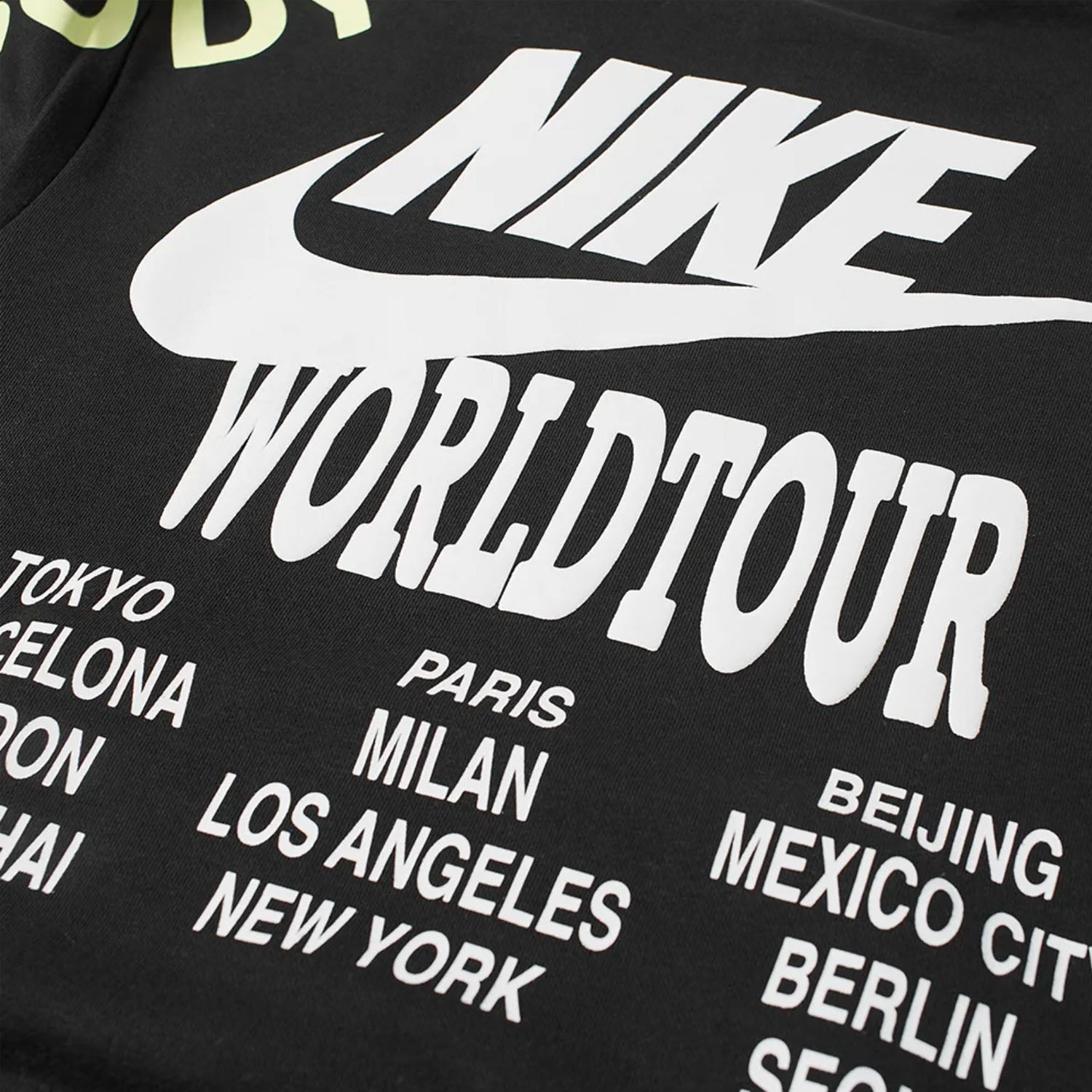 Nike Sportswear Pullover French Terry Hoodie World Tour Black