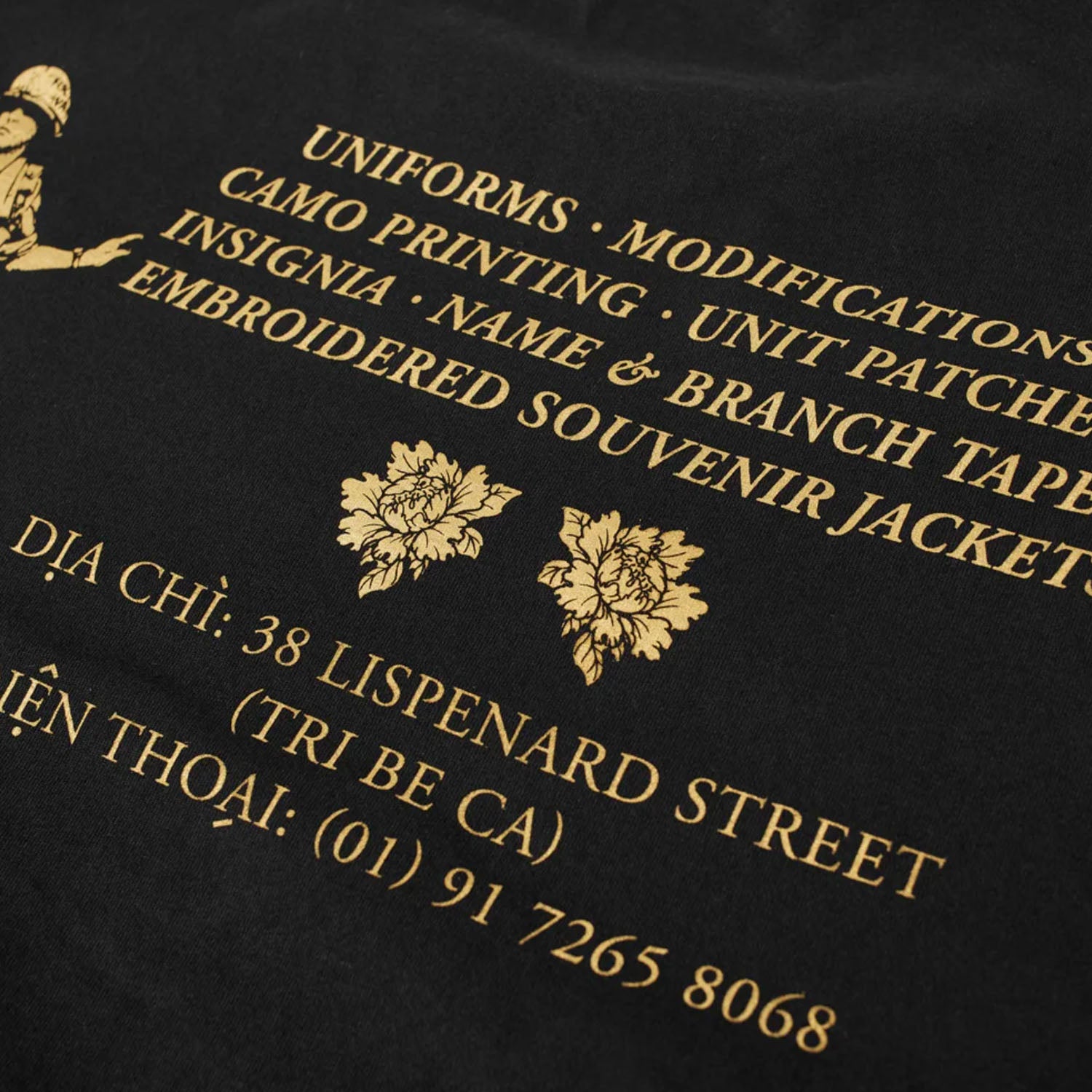 Maharishi Maha Gold Tailor T-Shirt Organic Jersey 190 Black