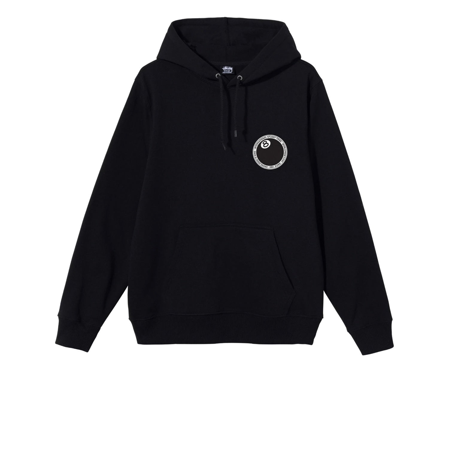 Stussy 8 Ball Dot Hood Black