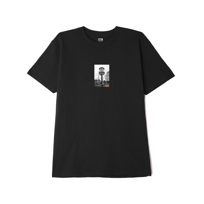Obey Water Tower Photo Classic T-Shirt Black