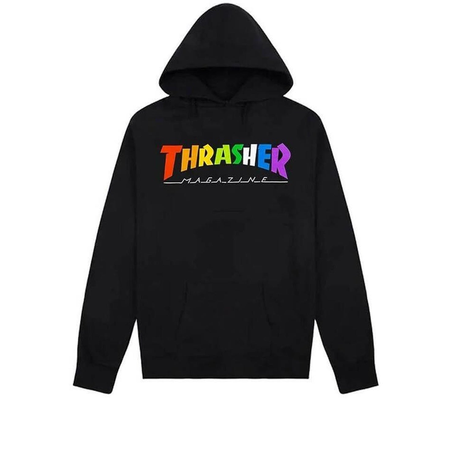 Thrasher Hoody Rainbow Mag Logo Black