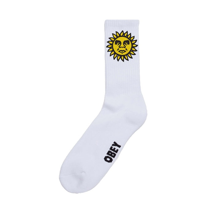Obey Sunshine Socks White