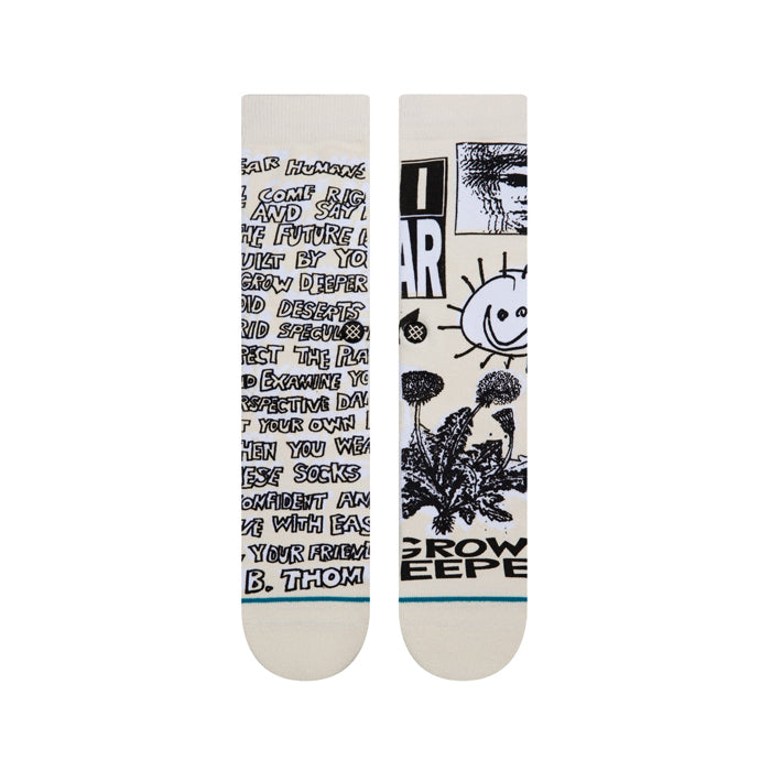 Stance Dear Humans Sock Offwhite