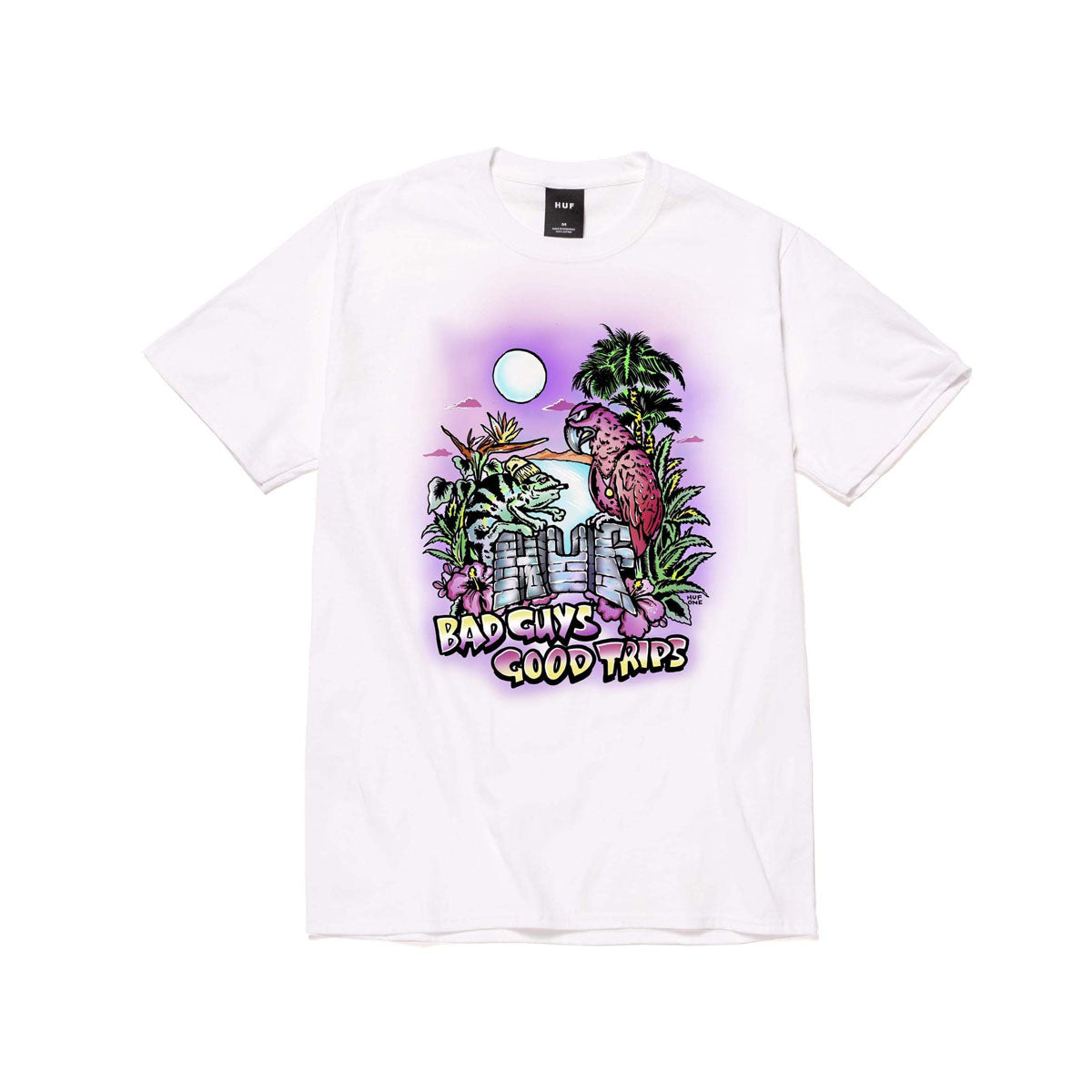HUF SS Vacation UV Colour Tee White