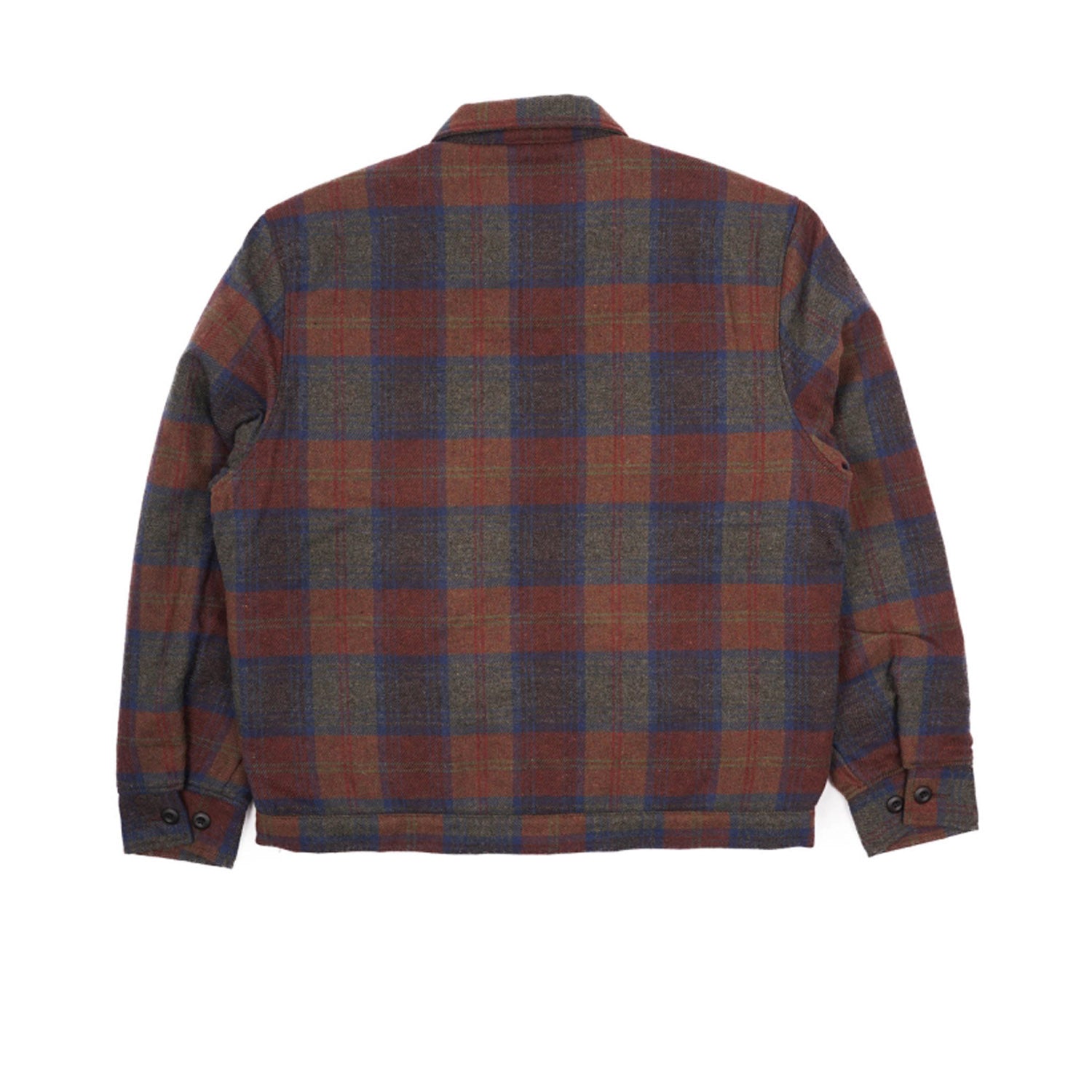 Edwin Club Jacket Plaid Wool Martini Olive Auburn