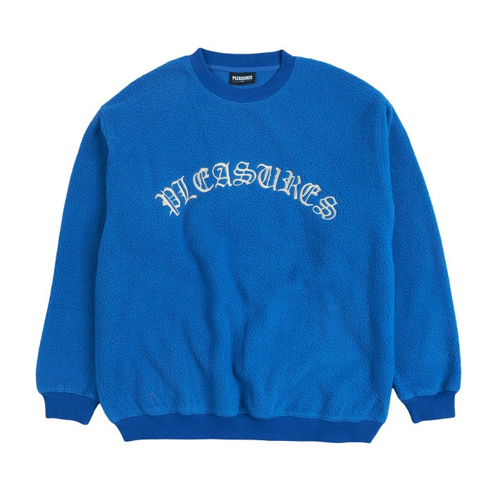 Pleasures Mars Sherpa Crewneck Blue