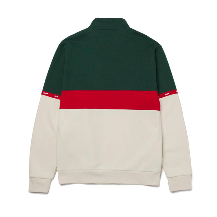 Huf Taped 1/4 Zip Fleece Off White