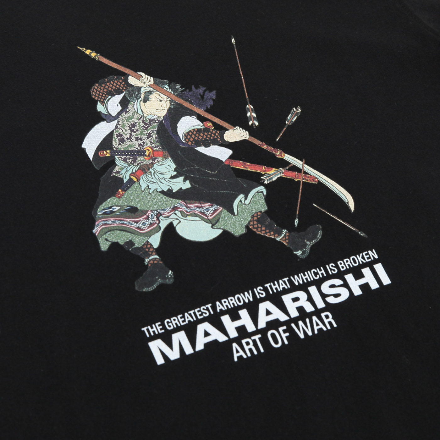 Maharishi Samurai Broken Arrows T Shirt Black