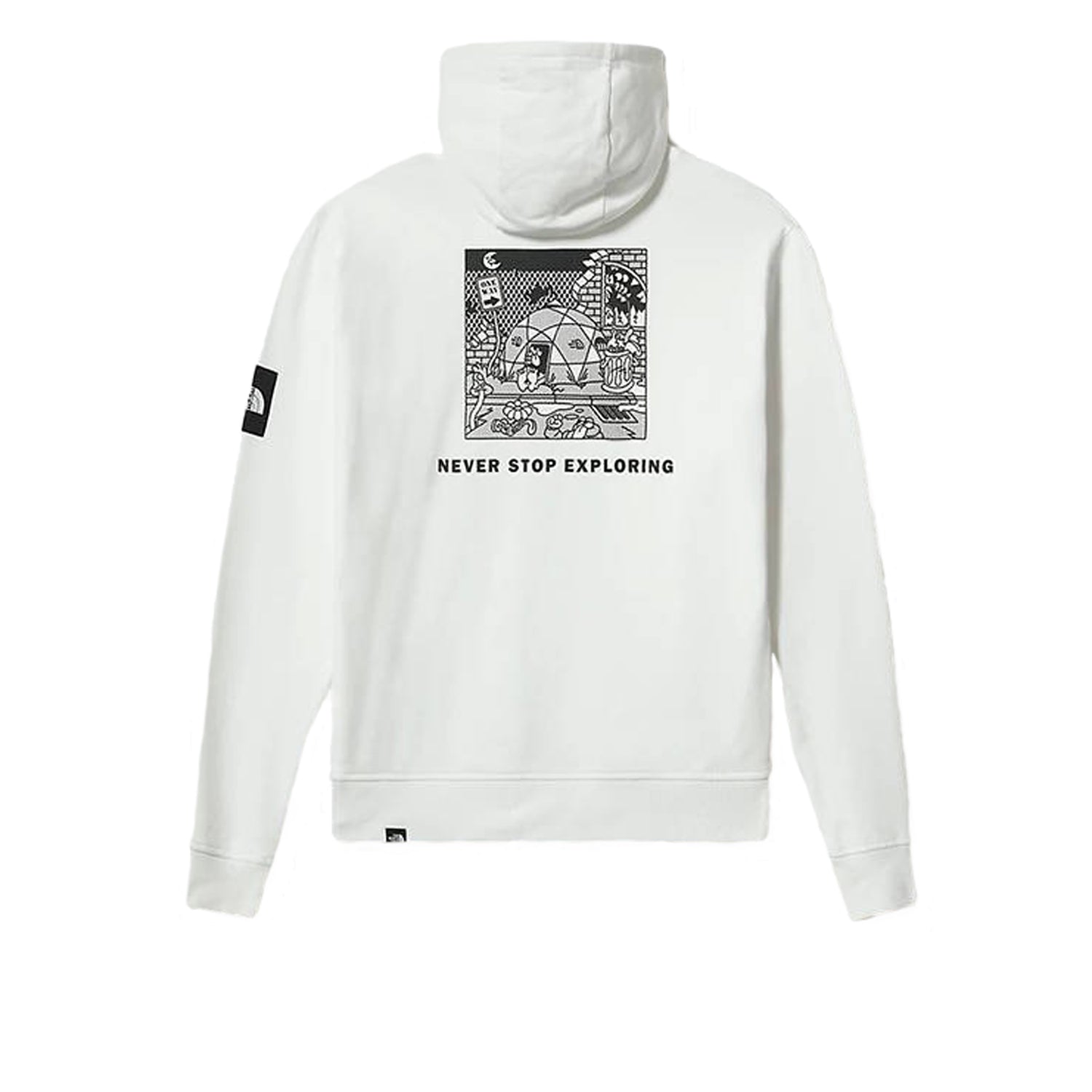 The North Face Black Box Hooded Fleece White