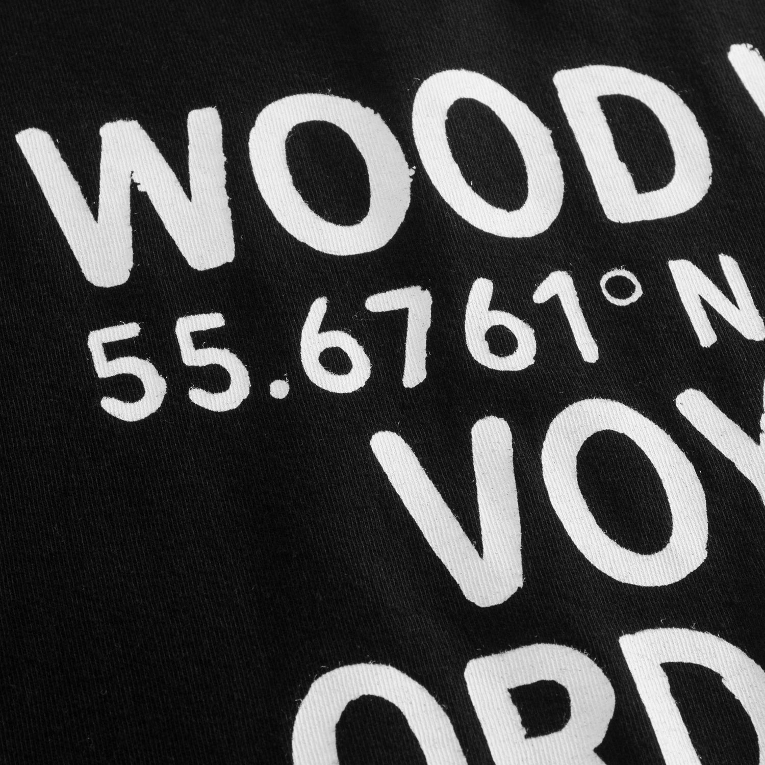 WOOD WOOD Voyages T shirt Black