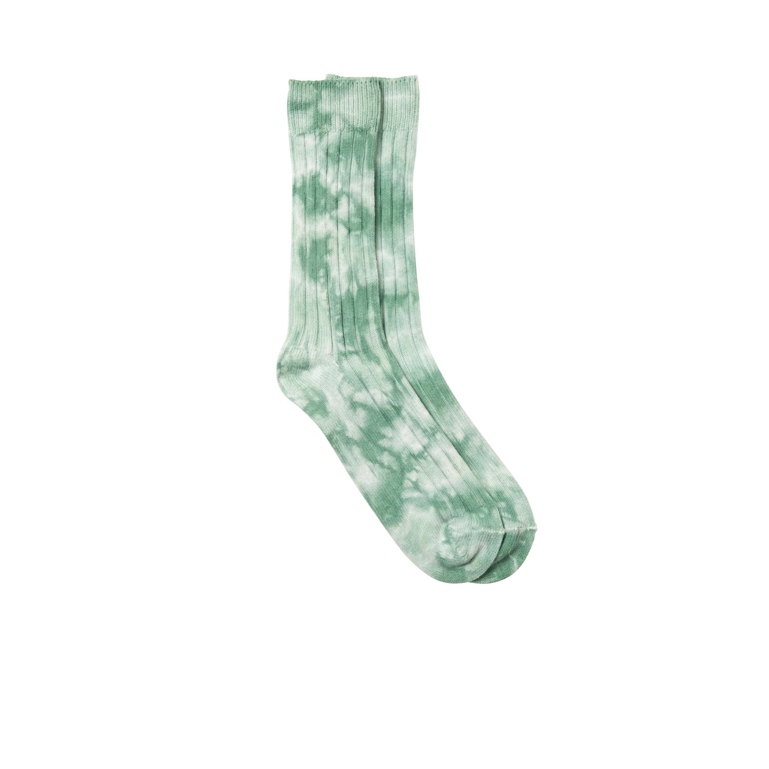Stussy Dyed Ribbed Crew Socks Green