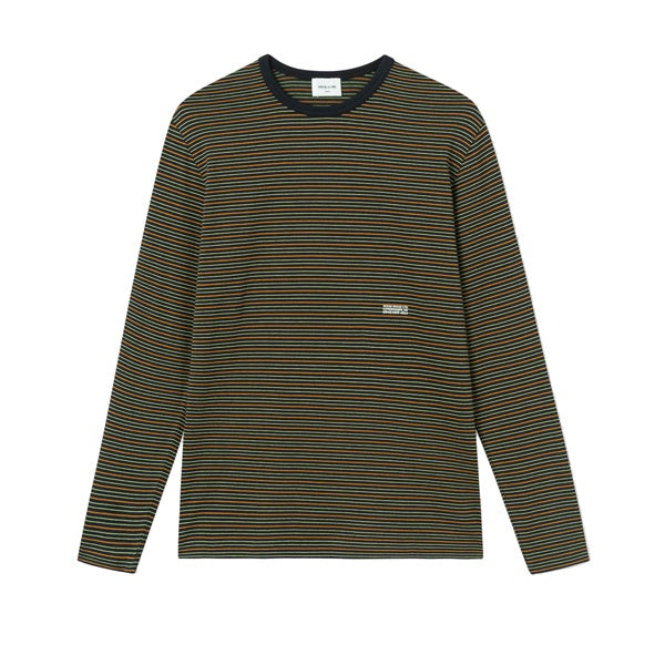 WOOD WOOD Viggo Long Sleeve Black Stripe