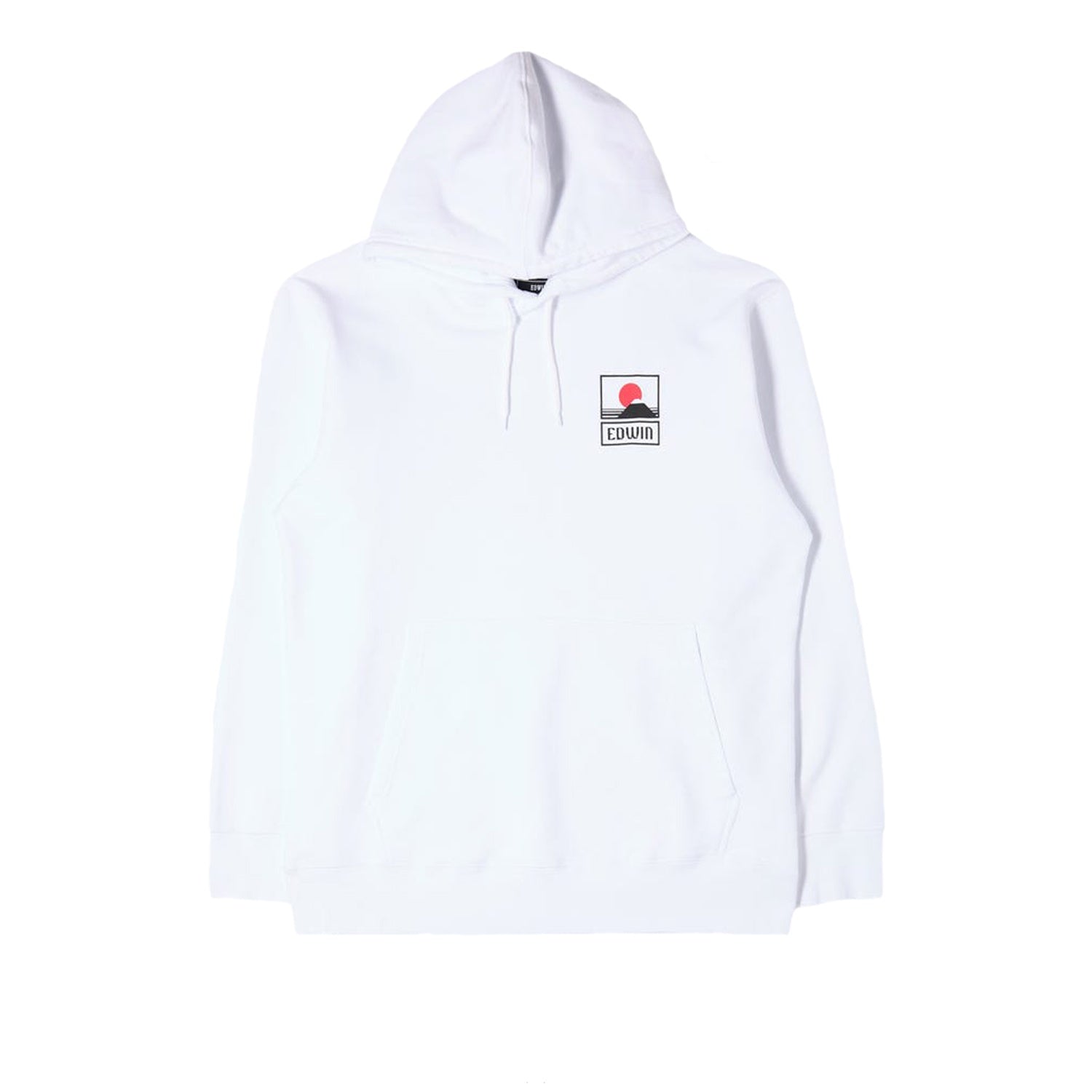 Edwin Sunset on MT Fuji Hoodie White