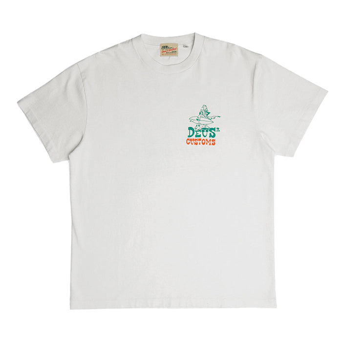 Deus Wiz Bang Tee White Chalk