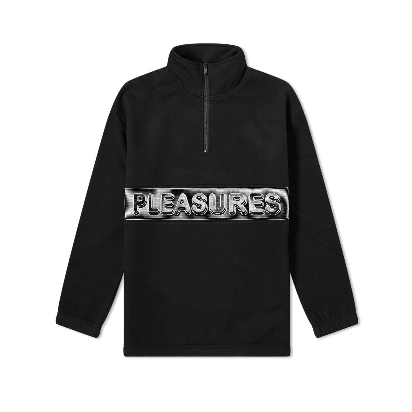 Pleasures Decline Quarter Zip Black
