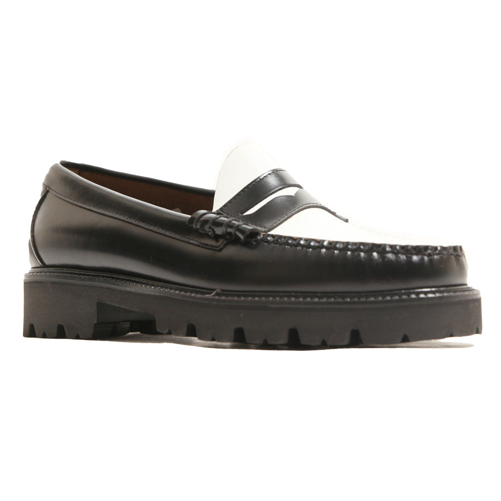 G.H.Bass & Co WEEJUN 90 Larson Penny Black White Leather