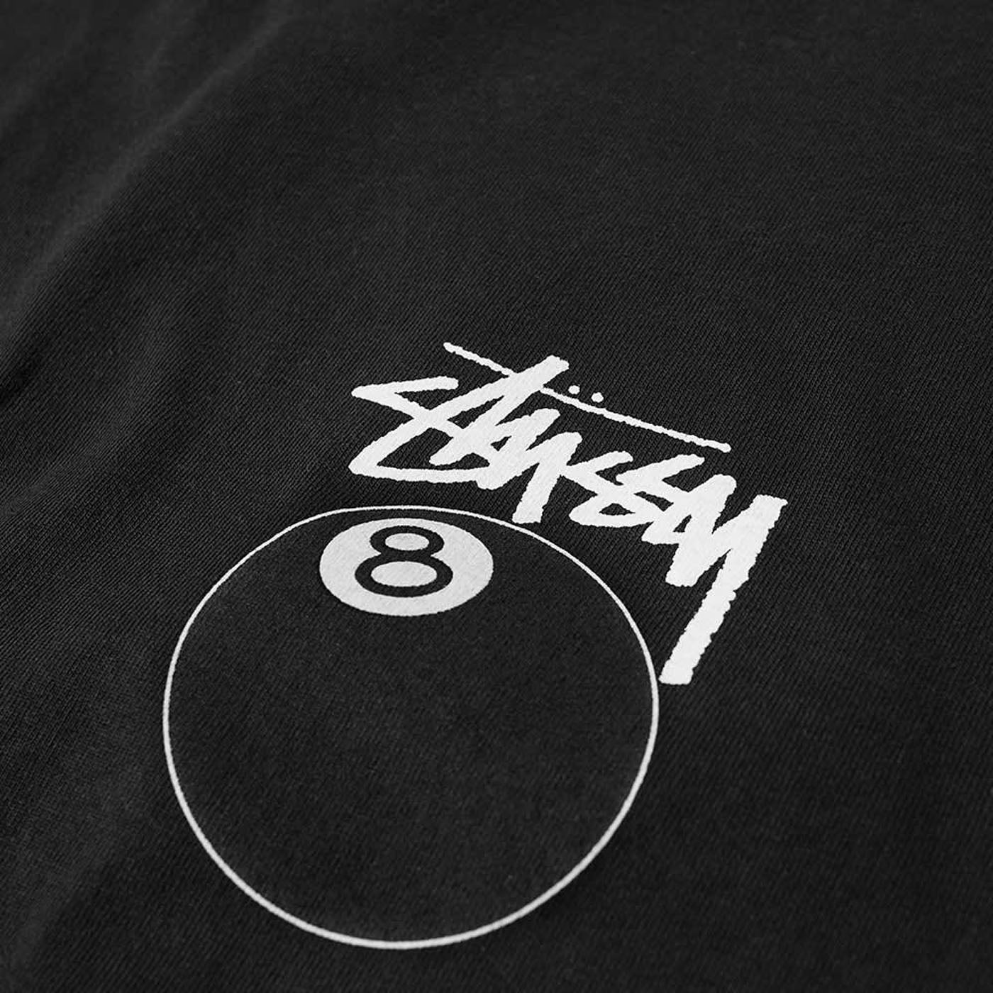 Stussy 8 Ball Pigment Dyed Tee Black