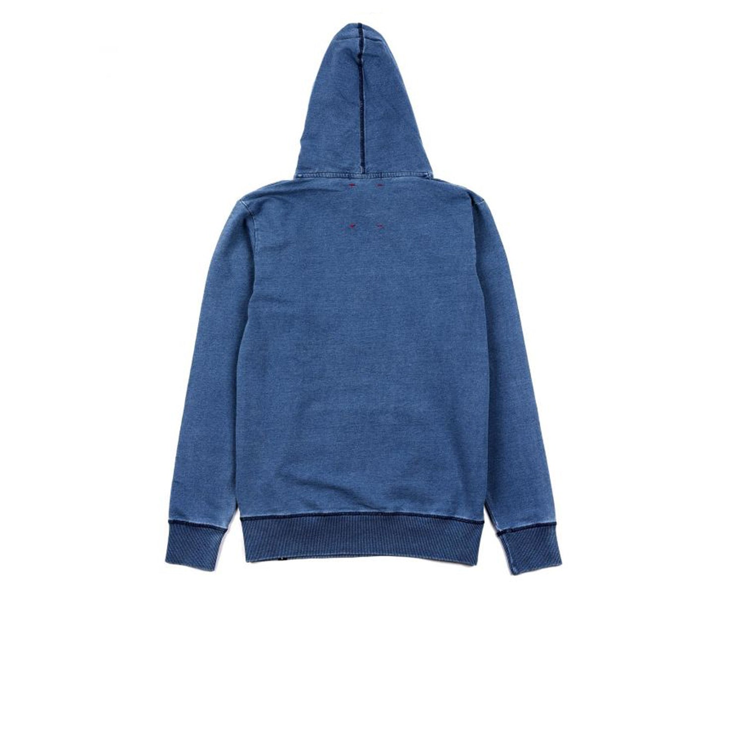 Deus Indigo Shield Hoodie Dark Indigo
