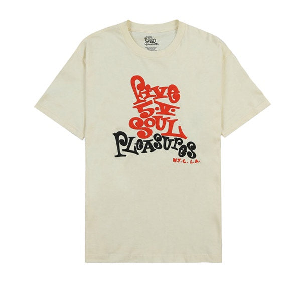 Pleasures Five 5 V T Shirt Cream