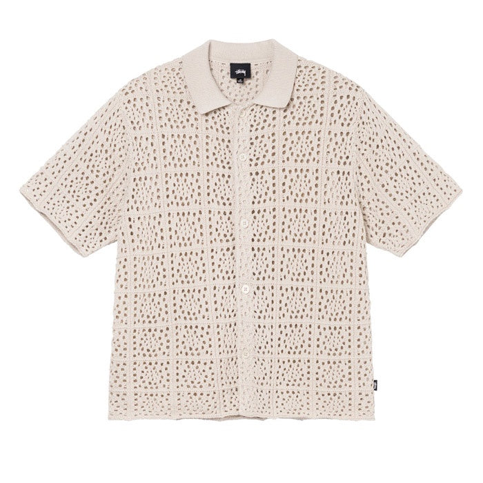 Stussy Crochet Shirt Natural