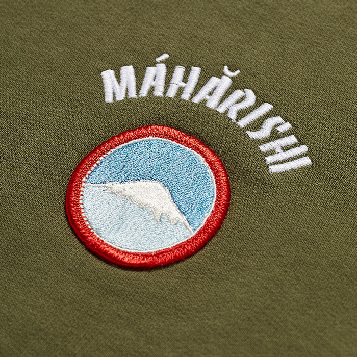Maharishi Mahapatchco Vintage US Army Japan Patch Crew Sweat Olive