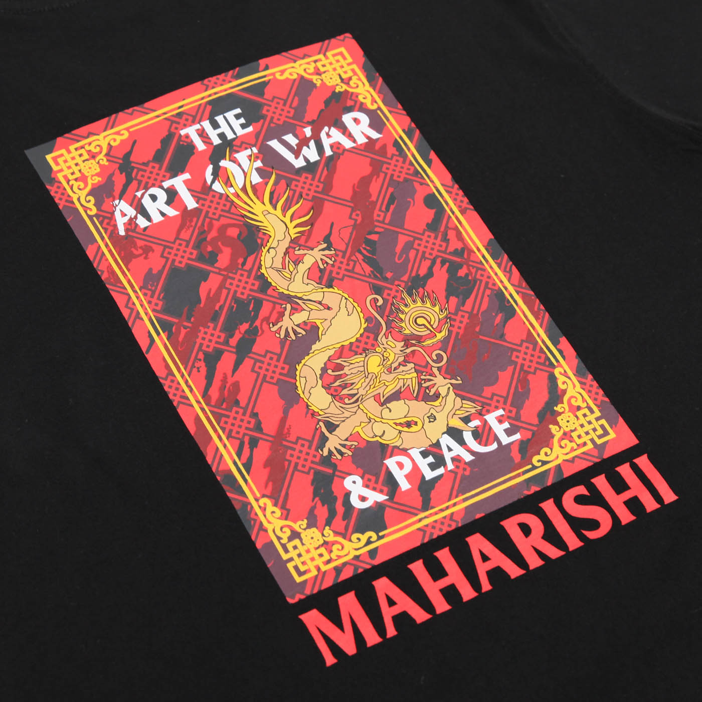 Maharishi Art Of War and Peace T Shirt Black