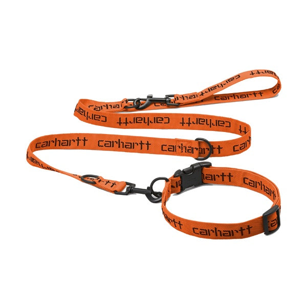 Carhartt WIP Script Dog Leash Orange Black