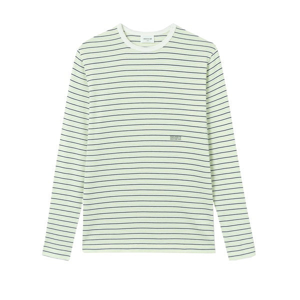 WOOD WOOD Viggo Long Sleeve Off White Stripe