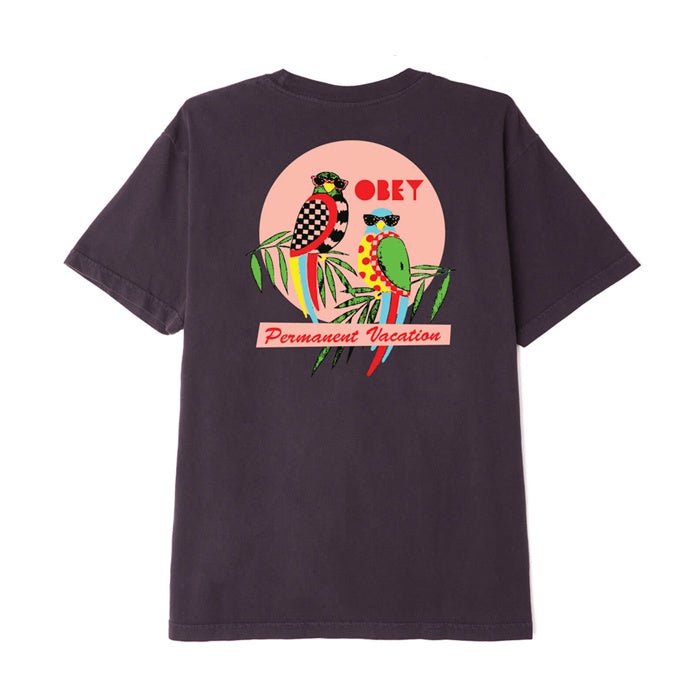Obey Permanent Vaction Tee Faded Black