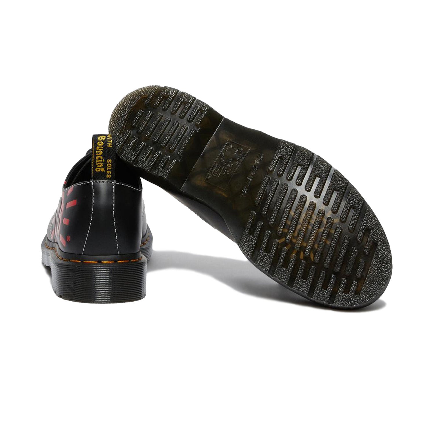 Dr. Martens 1461 Keith Haring Black Leather Shoes Black Smooth