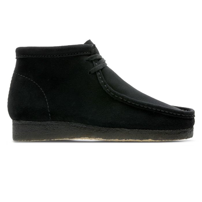 Clarks Wallabee Boot Black Suede