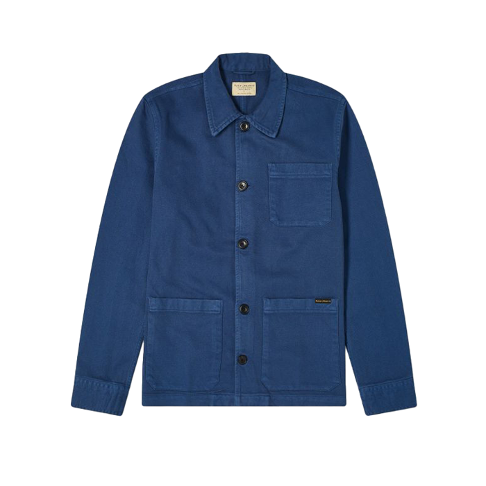 Nudie Barney Worker Jacket Indigo Blue