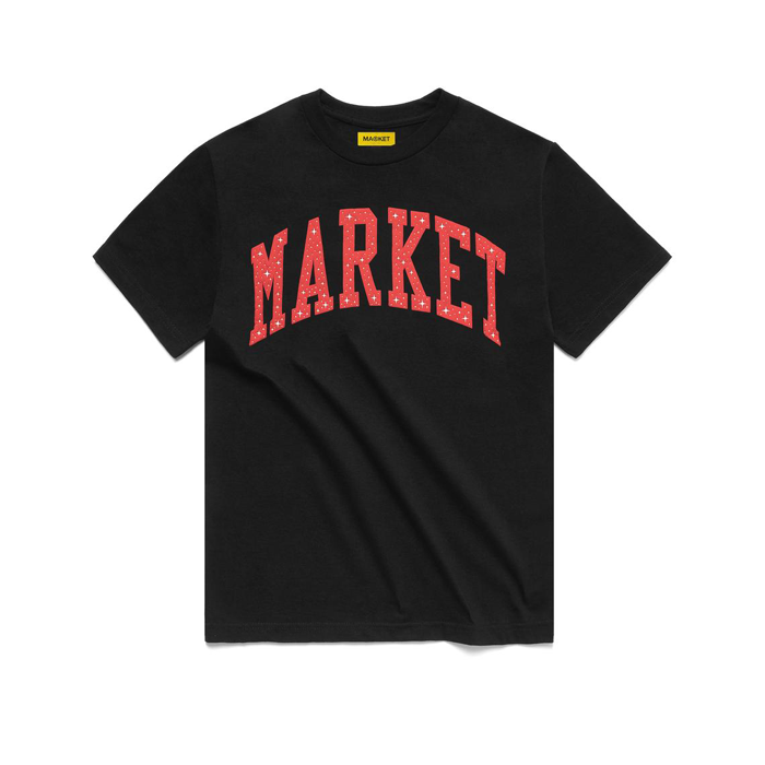 Market After Market Arc Puff Print T Shirt Black