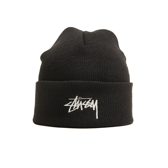 Stussy Stock Cuff Beanie Black