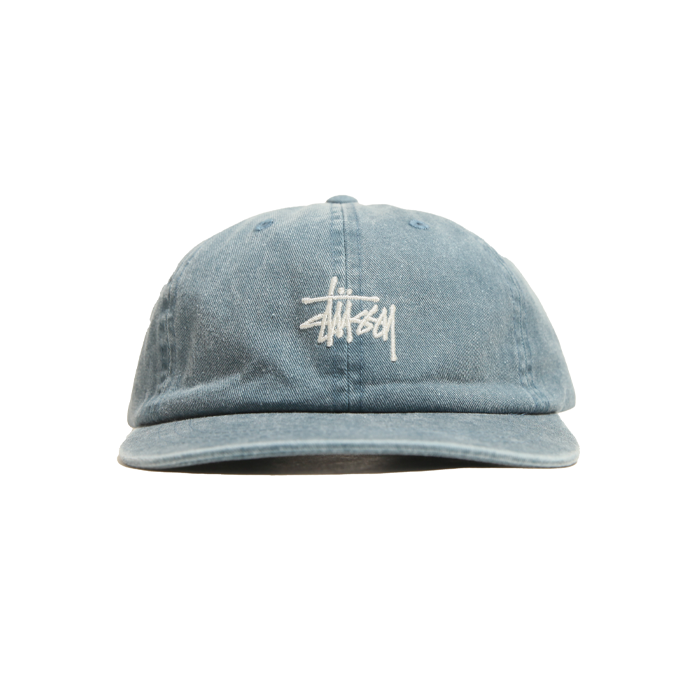 Stussy Washed Stock Low Pro Cap Lagoon Blue