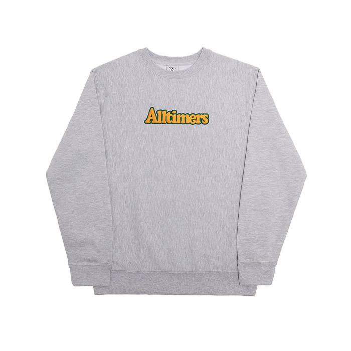 Alltimers Embroidered Broadway Crew Heather Grey