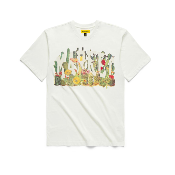 Market Cactus Arc T Shirt Cream