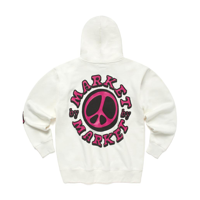 Market Cali Lock Peace Hoodie Cream