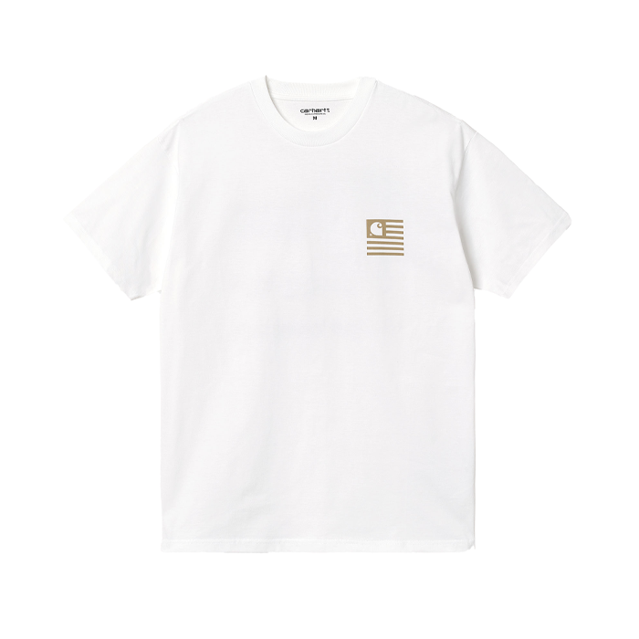 Carhartt WIP S/S Medley State T Shirt White