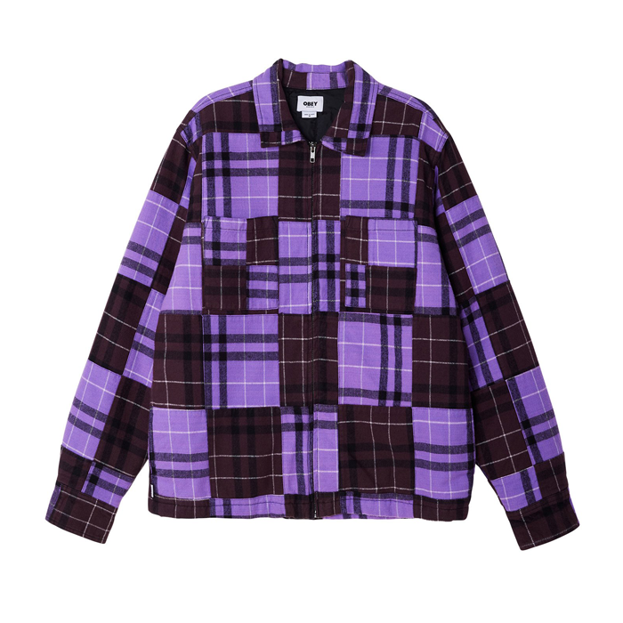 Obey Curtis Shirt Jacket Orchid Multi