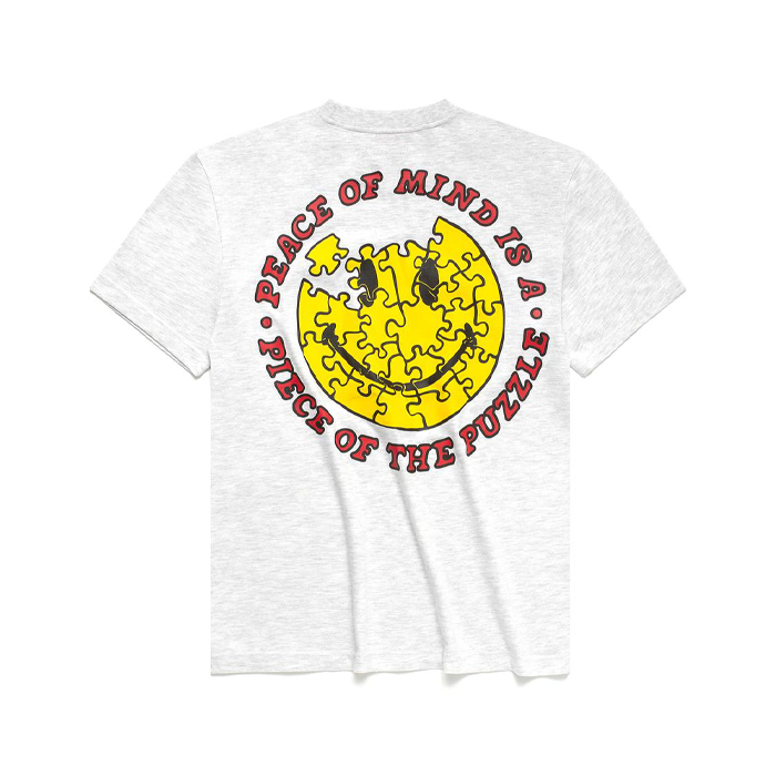 Market Smiley Peace Of Mind T Shirt Ash