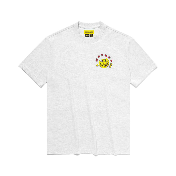 Market Smiley Peace Of Mind T Shirt Ash