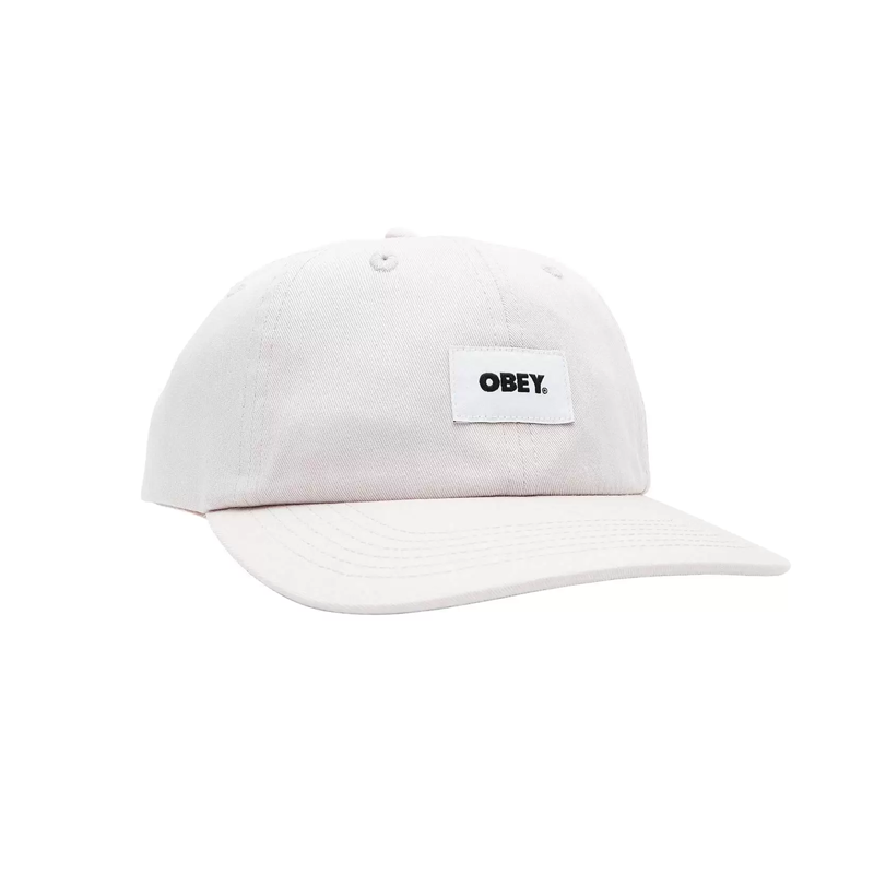 Obey Bold Label Organic 6 Panel STR Hat Purple Paste