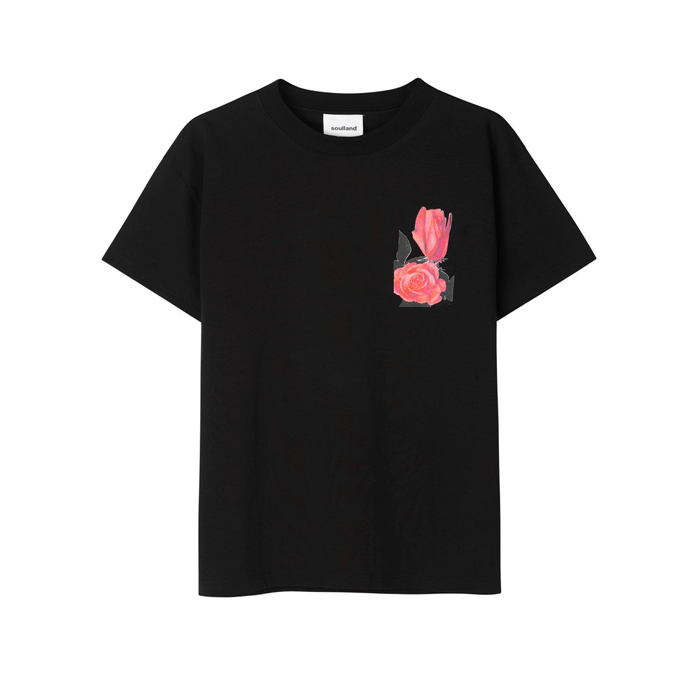 Soulland Rose T-Shirt Black