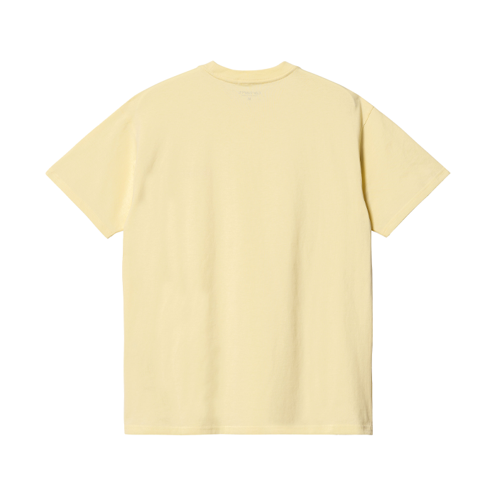 Carhartt WIP S/S Script Embroidery T Shirt Yellow Popsicle